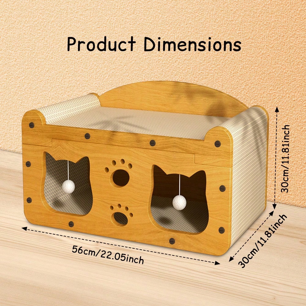 Luxury Double-Level Cat Scratc - Cat Claw Bark ulasan dan harga