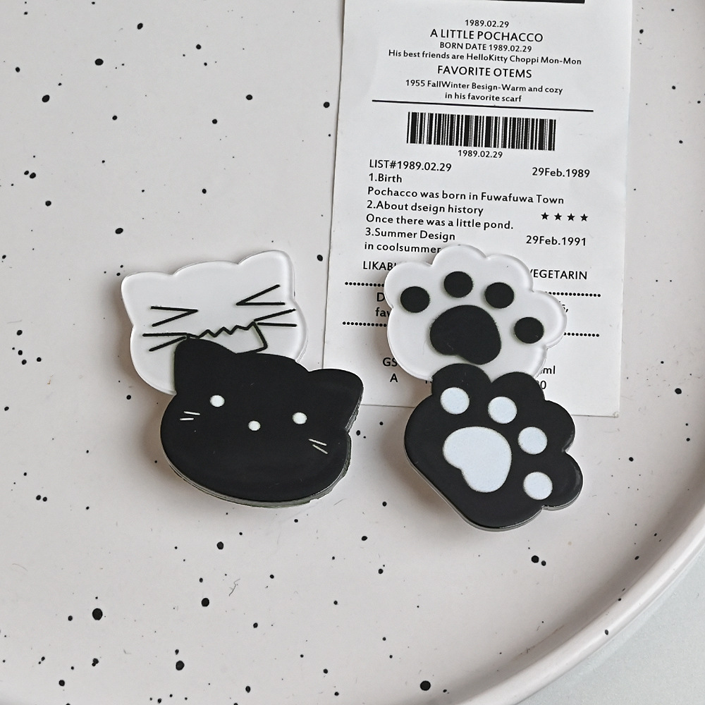 Kawaii Y2K Cat Hair Pins Black - Cat Claw Bark ulasan dan harga