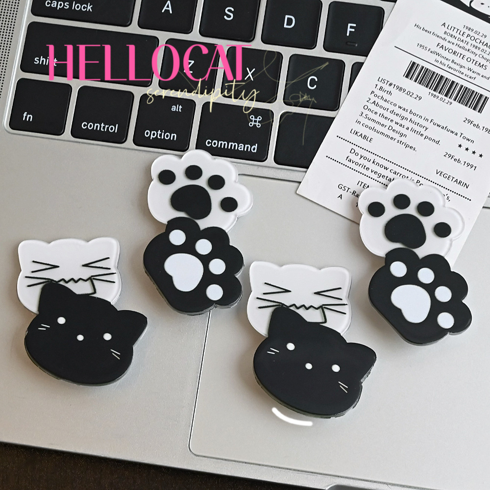 Kawaii Y2K Cat Hair Pins Black - Cat Claw Bark ulasan dan harga